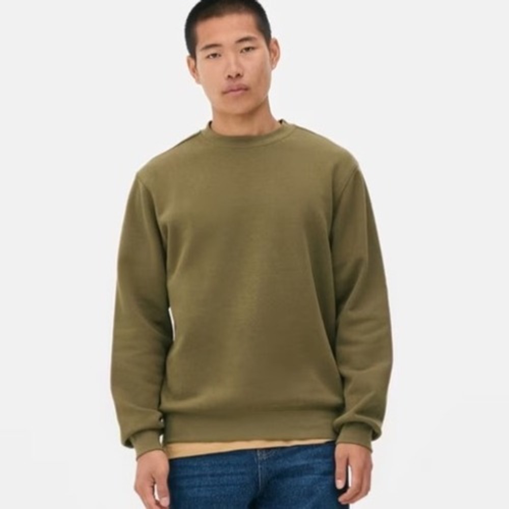 EXLURA Sweatshirt Mens Small Olive Green New With Tags‎